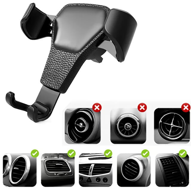 Universal Gravity Car Phone Holder Air Vent Mount for Hands-Free Viewing
