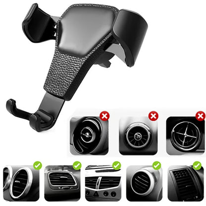 Universal Gravity Car Phone Holder Air Vent Mount for Hands-Free Viewing