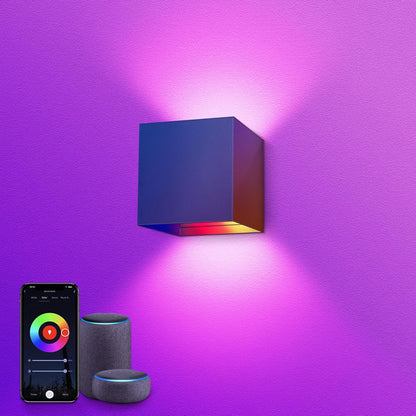 Smart RGB LED Wall Light with Adjustable Beam Angle & App Control