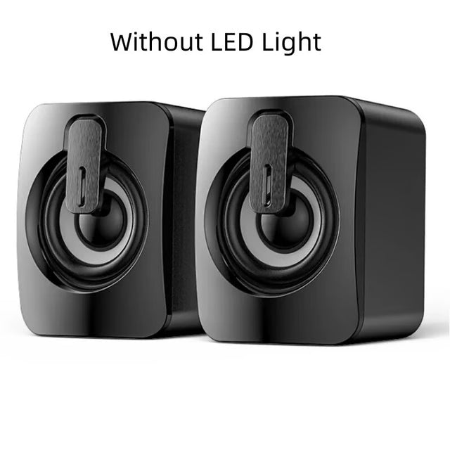 Premium LED Computer Speakers with High-Fidelity Stereo Sound for Desktop & Gaming