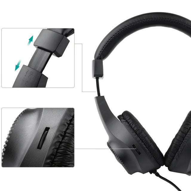 Professional Studio Monitoring Headphones for Audio Recording & Music Production