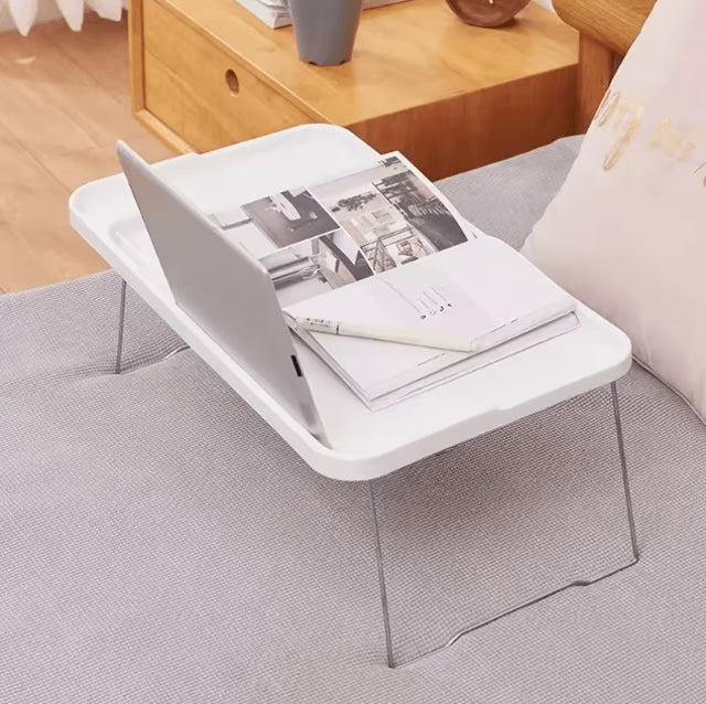 Portable Foldable Lap Desk with Cup Holder for Laptop, Study & Everyday Use