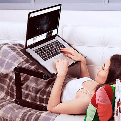 Adjustable Laptop Stand with 360° Rotating Joints – Foldable Ergonomic Desk Stand