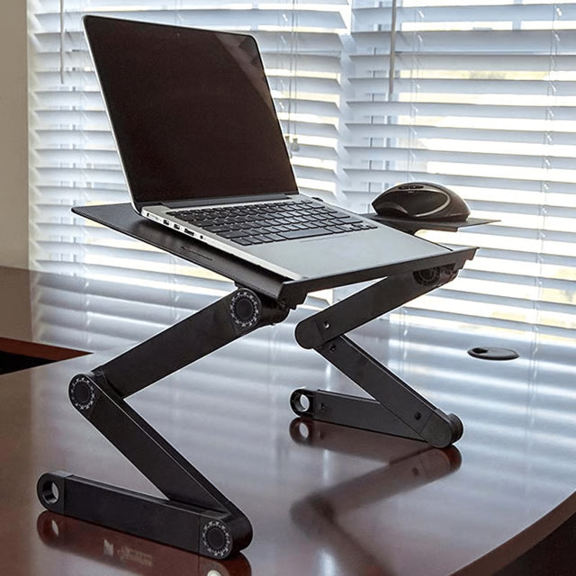 Adjustable Laptop Stand with 360° Rotating Joints – Foldable Ergonomic Desk Stand
