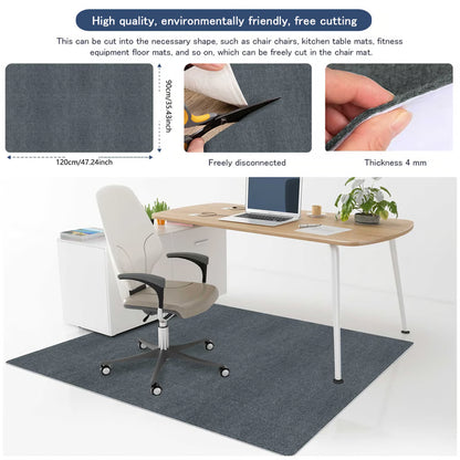 Office Chair Floor Mat for Hardwood, Tile & Everyday Workspace Protection