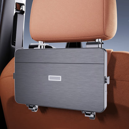 Backseat Organizer with Foldable Tray, Dual Cup Holders &amp; Phone Slot – Premium Vehicle Seat Back Organizer