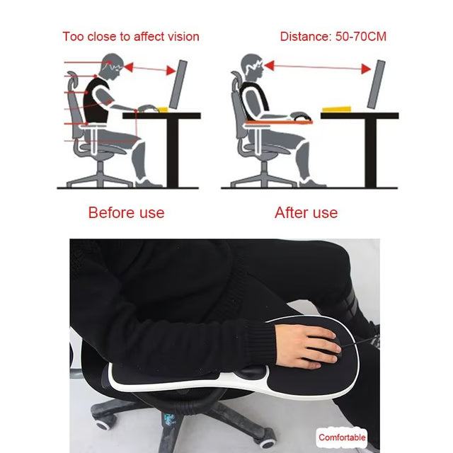 Ergonomic Chair Armrest Mouse Pad with Wrist Support for Office & Gaming