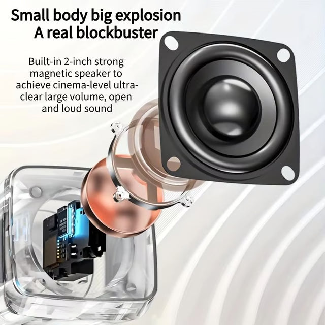 Mini USB Computer Speakers with Stereo Sound & Colorful Lights – Portable 6W AUX Desktop Speakers for Laptop & PC