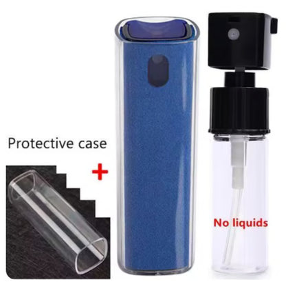 Portable Screen Cleaning Spray & Microfiber Cloth Set for Phones, Tablets & Glass Surfaces