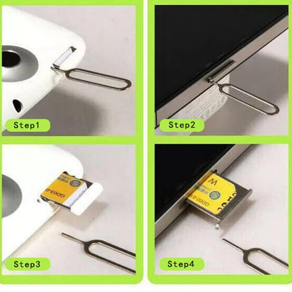 10PCS Universal SIM Card Ejector Pin Tool Set – SIM Tray Removal Keys for Smartphones & Tablets