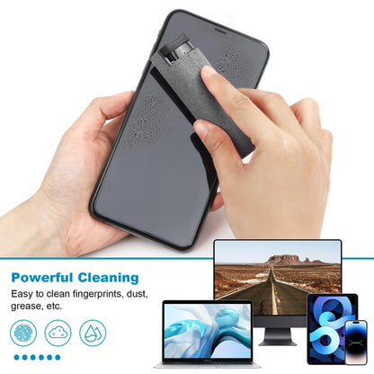Portable Screen Cleaning Spray & Microfiber Cloth Set for Phones, Tablets & Glass Surfaces