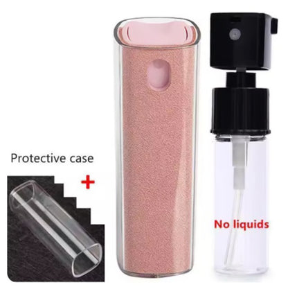 Portable Screen Cleaning Spray & Microfiber Cloth Set for Phones, Tablets & Glass Surfaces